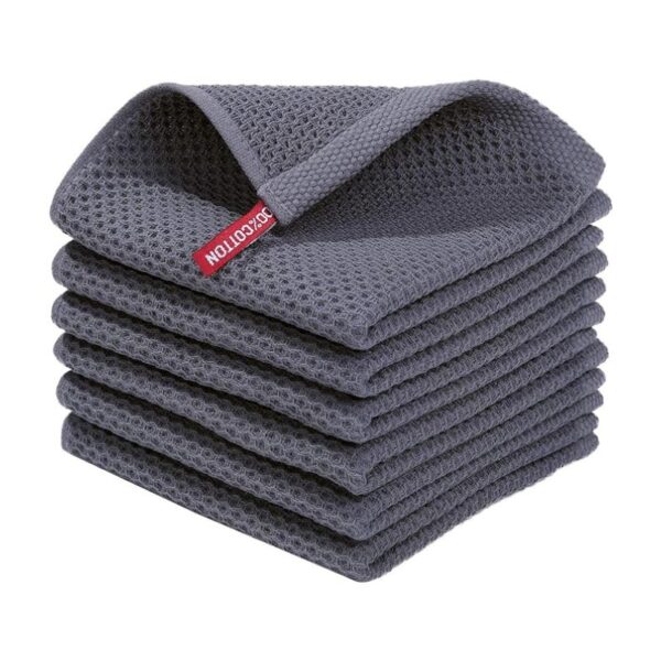 Homaxy 100% Cotton Waffle Weave Kitchen Dish Cloths